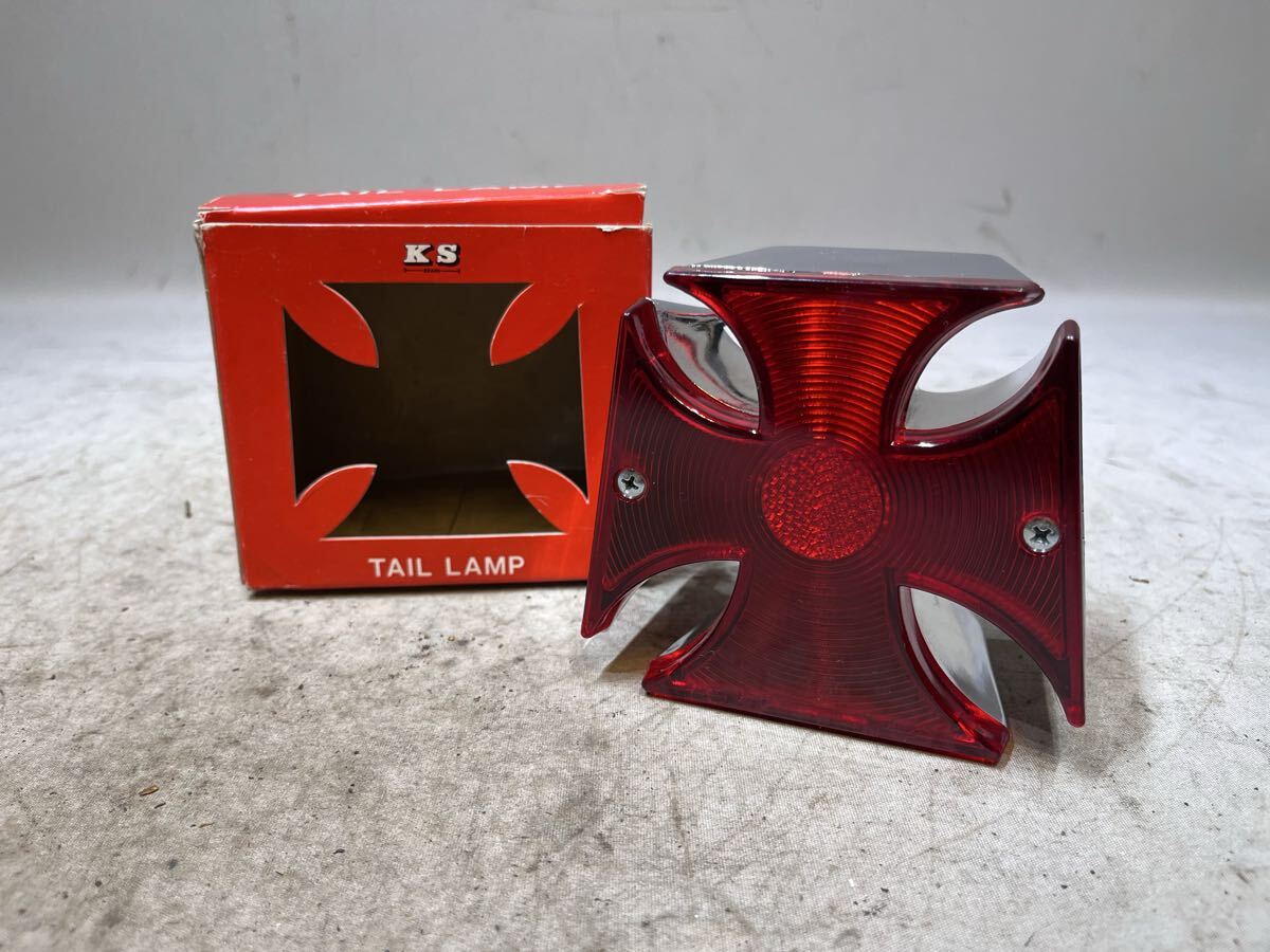 NOS 70'S KS ビンテージ クロス テール ライト ランプ ハーレー ナックル パン ショベル アイアン スポーツスター エボ チョッパー 純正 K拍卖