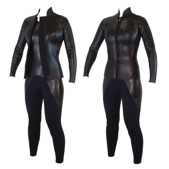 【日本製 レディースS 155cm/45kg】CLASSIC 3mmロングジョン+2mm長袖ジャケット レディースS お買得20%OFFセット/クラシック 拍卖