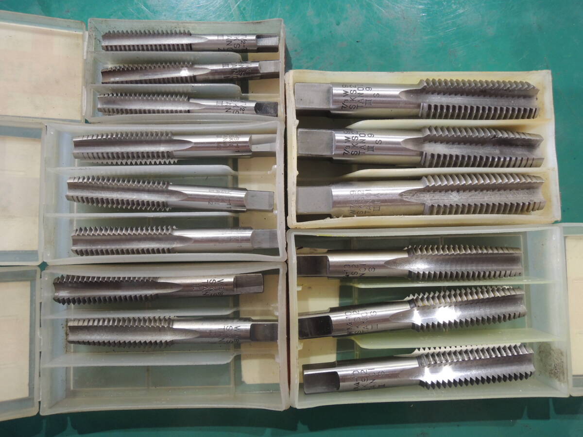 TANOI 田野井 ハンドタップ 一山 W1/2-12~W7/8-9 色々 ウィットねじ 中古 工具 #789拍卖