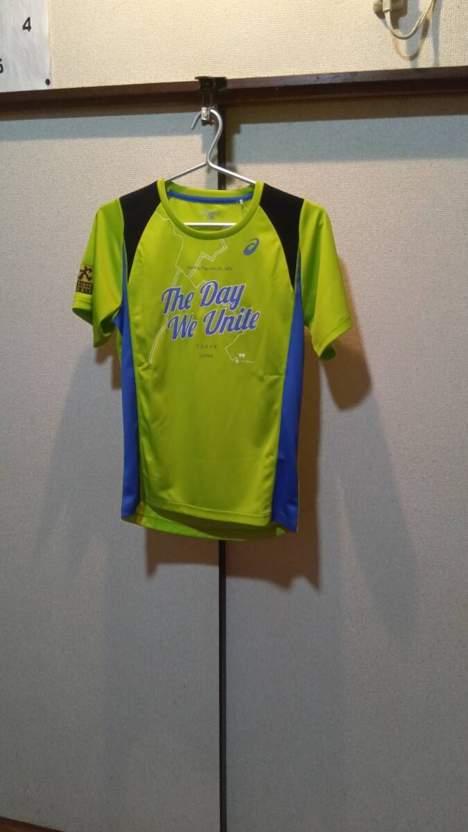 サイズM■アシックス asics★2014年東京マラソン★半袖Tシャツ★・ライムグリーン★未使用★送料185 拍卖