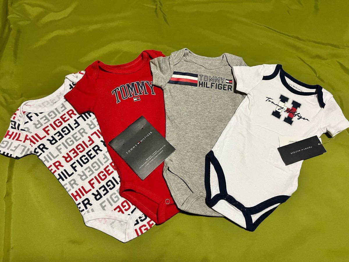 即決★日本未入荷 新品タグ付 トミーヒルフィガー ショートオール4枚セット 12M拍卖