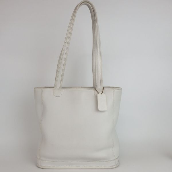 【COACH】コーチ トートバッグ ホワイト 9305 オールレザー レディース【中古】4-3 41192拍卖