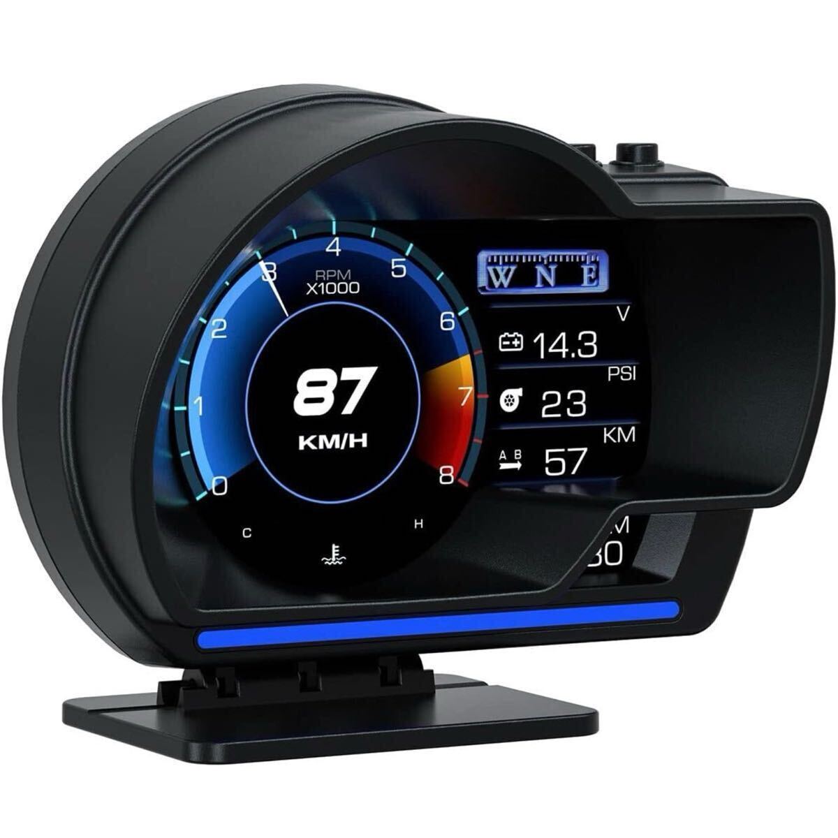 高機能 HUD ヘッドアップディスプレイ 故障診断 タコメーター スピードメーター  追加メーター  OBD2 GPS スマートドレスアップ拍卖