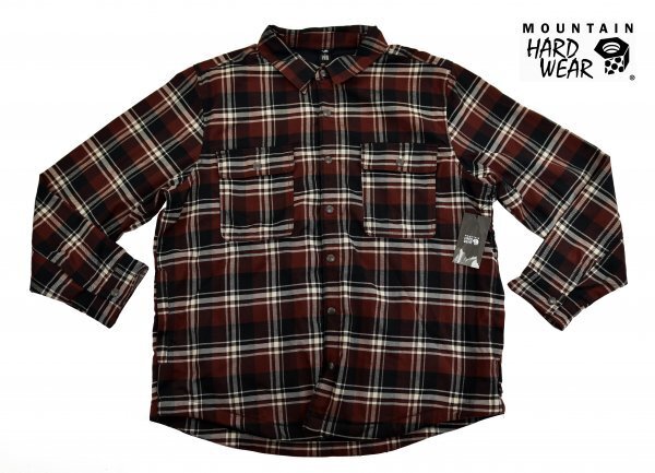 送料無料1★Mountain Hardwear★マウンテンハードウェア Outpost Lined 長袖シャツ size:XXL ウォッシュド拍卖