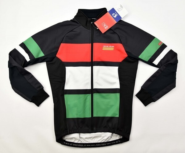 冬用防寒★PEARL IZUMI★パール・イズミ ウィンドブレーク プリント ジャケット 3555BL size:M レッド拍卖