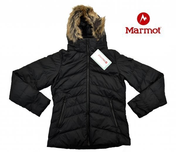 送料無料1★ジャンク品★Marmot★マーモット Ithaca ダウンジャケット size:S ブラック ※女性用拍卖