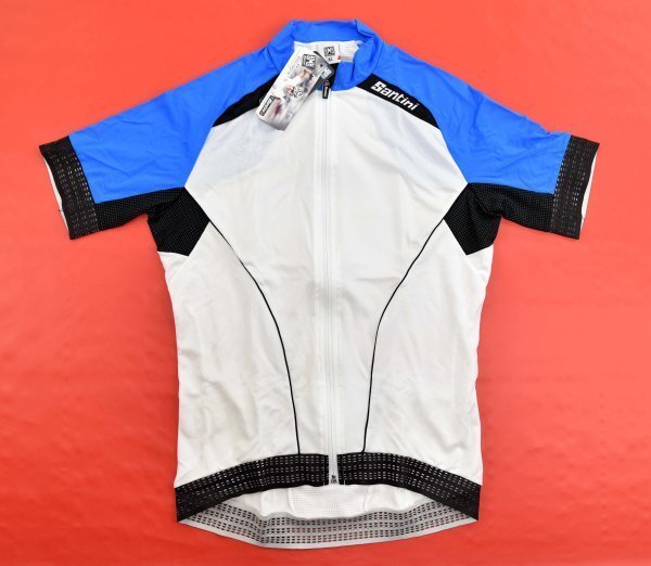 送料無料4★Santini★サンティーニ Tora ジャージ size:XL ブルー/ホワイト拍卖