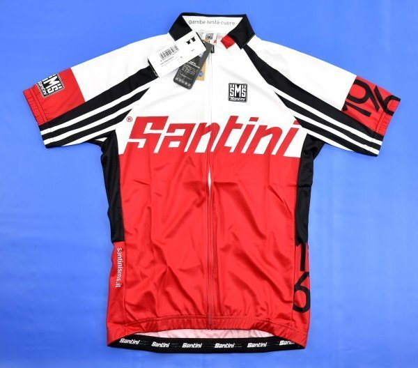 送料無料4★Santini★サンティーニ ZEST ジャージ size:M レッド拍卖