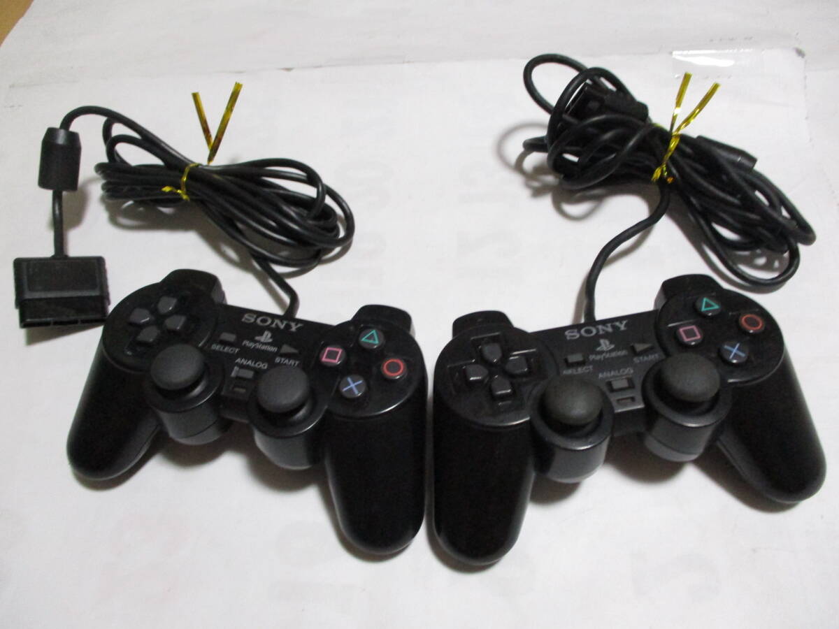 PS2 デュアルショック2 コントローラー 2台セット 激安 チャンス!!!拍卖