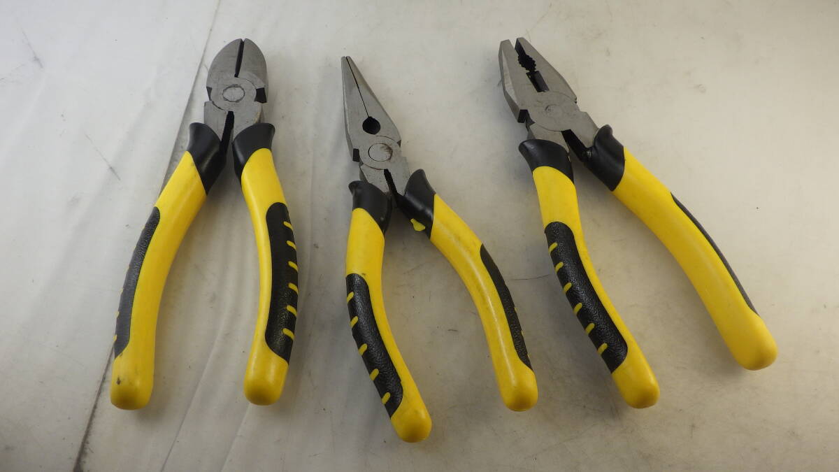 【新品】チタンスチールプライヤー3点セット ペンチ、ニッパー(15cm)拍卖