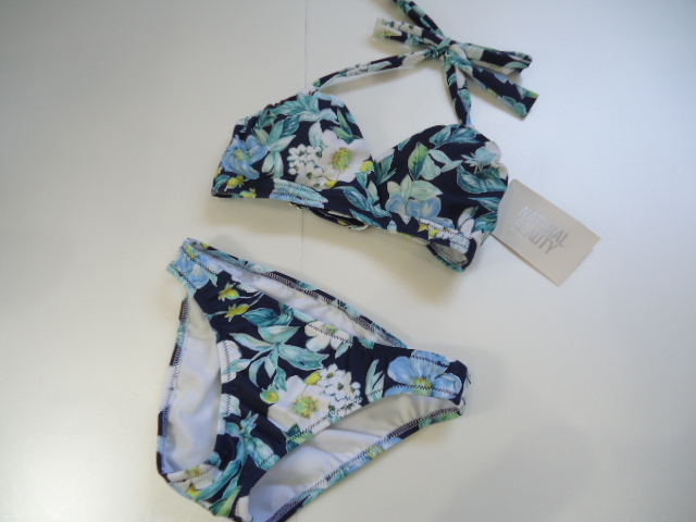 【KCM】jhk-69■アウトレット未使用品■【ナチュラルビューティ】 レディース水着 パンツ付き 3点セット 拍卖