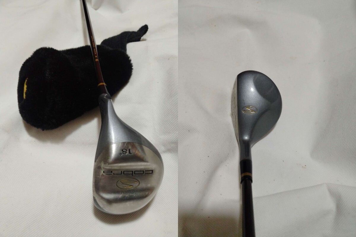 美品 名器 超レア■ cobra コブラ the baffler ザバブラー ザ・バブラー/ 5w 18度 純正シャフト R★特殊ネック仕様/簡易ヘッドカバー付き拍卖