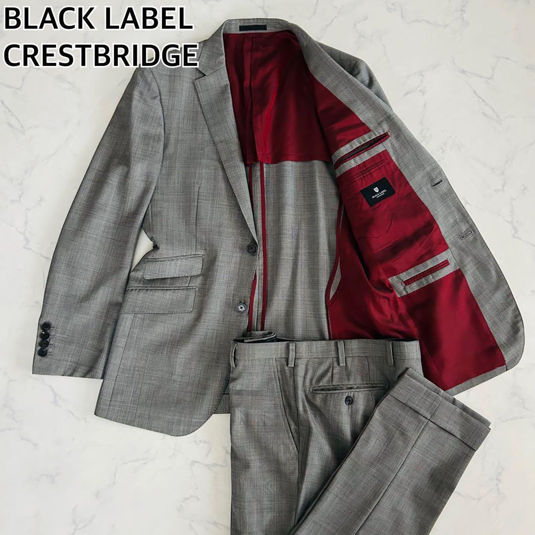 J∞QUALITY認証 BLACK LABEL CRESTBRIDGE ブラックレーベルクレストブリッジ スーツ セットアップ チェック シングル Lサイズ拍卖