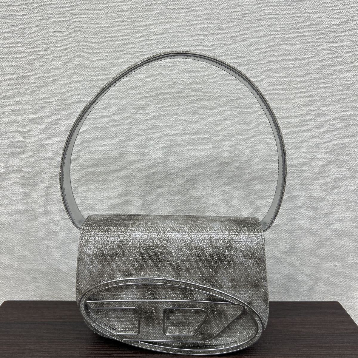 d8e53 美品 ディーゼル diesel グリッター バッグ ハンドバッグ  鞄 キラキラ拍卖