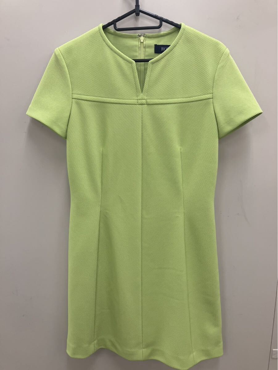 j7e255 ROPE ワンピース Mサイズ 半袖 グリーン ワンピ拍卖