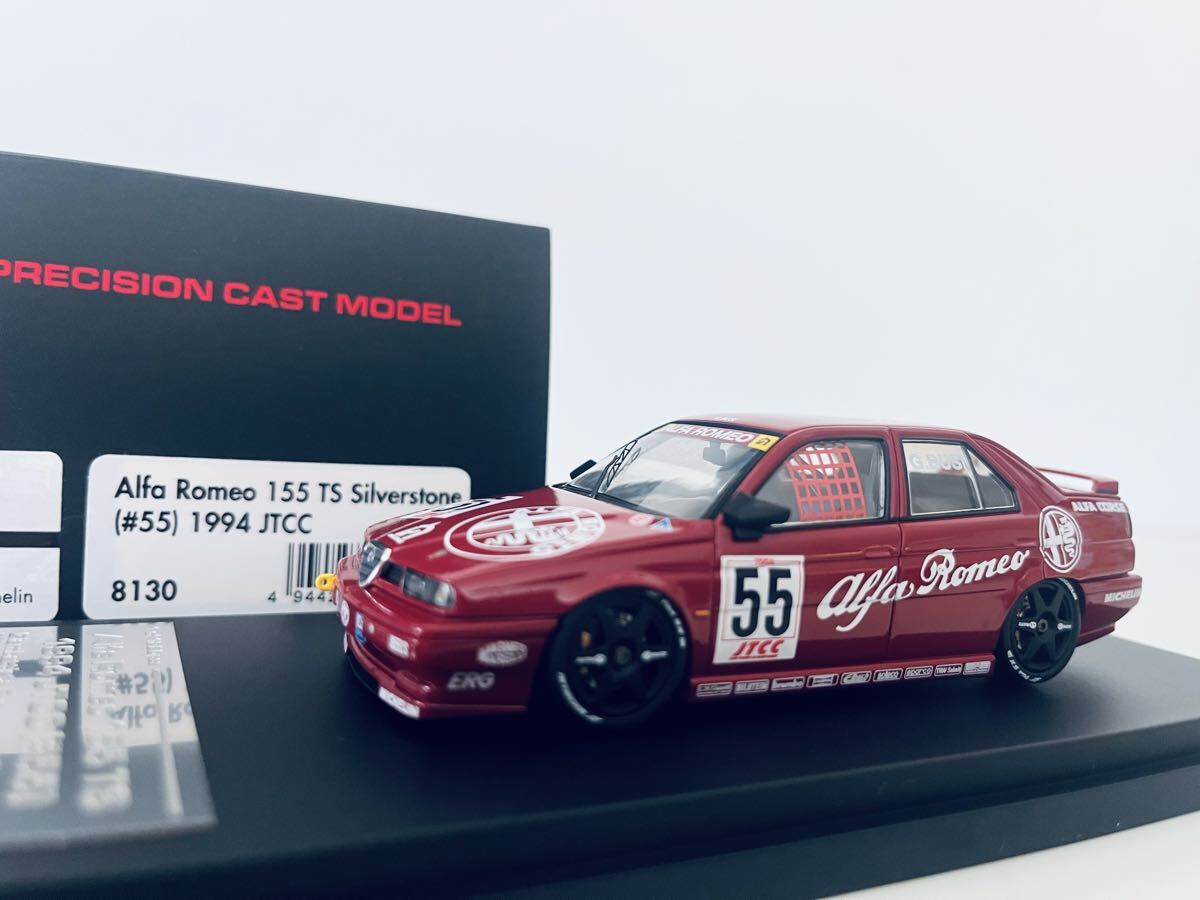 【送料無料】1/43 HPI Alfa Romeo アルファロメオ 155 TS Silverstone #55 G.Bussi JTCC 1994拍卖