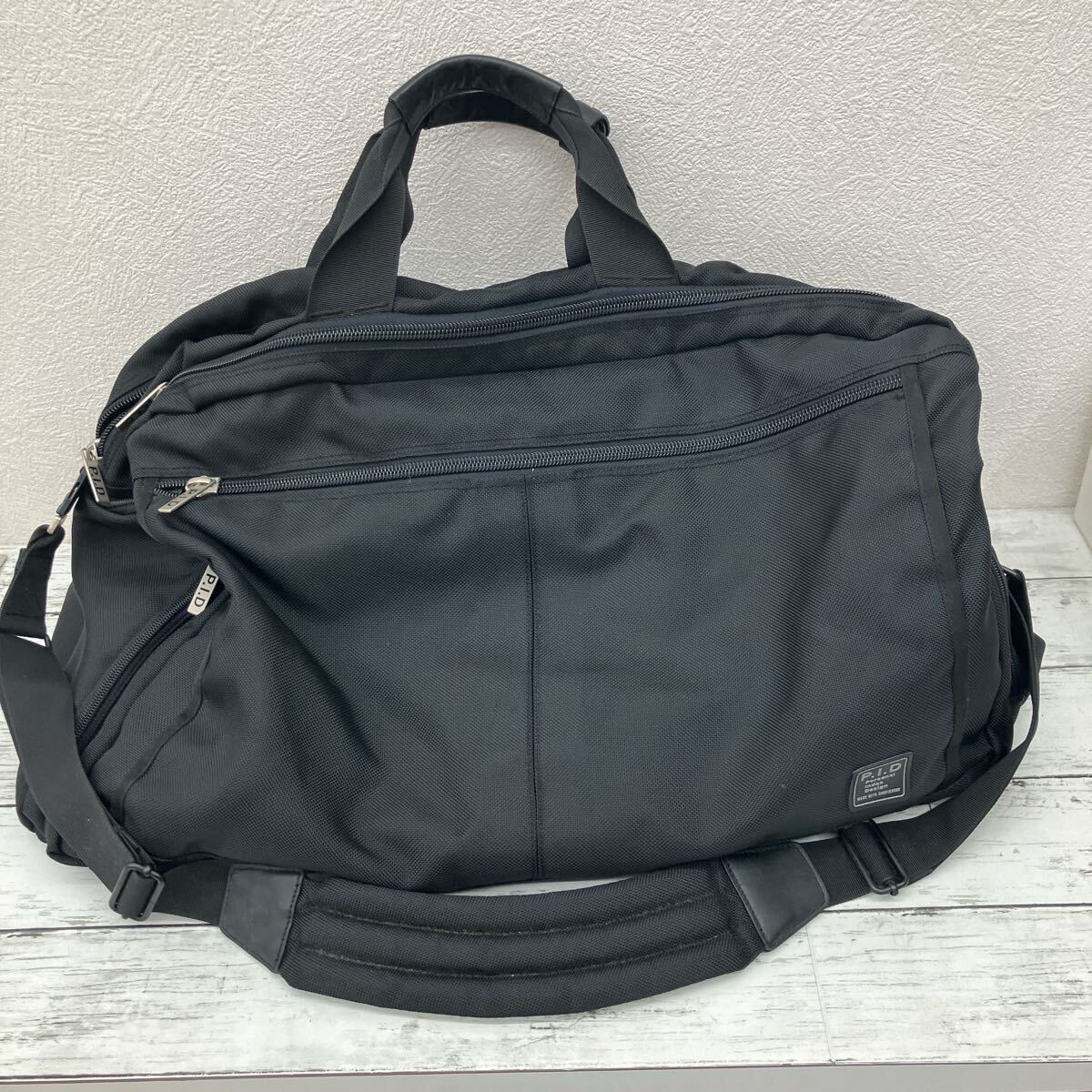 1円スタート P.I.D ナイロンバッグ 大容量 personal index design バッグ 旅行バッグ ボストンバッグ 旅行カバン ブラック【0】拍卖
