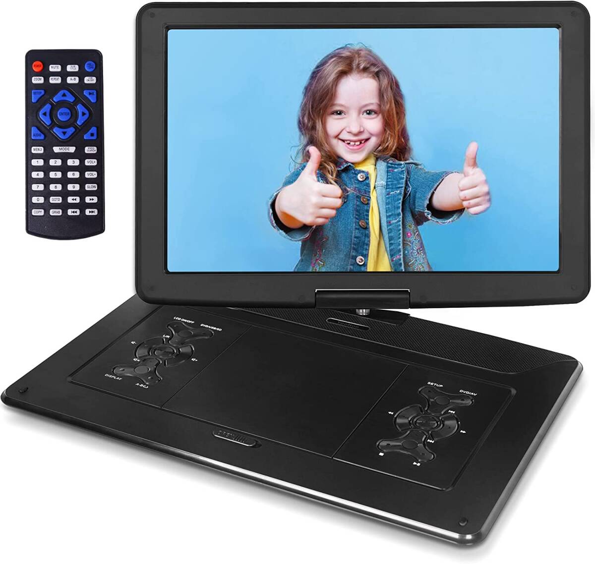 ポータブルDVDプレーヤー 17.9型 液晶15.6インチ超大画面dvdプレーヤー拍卖