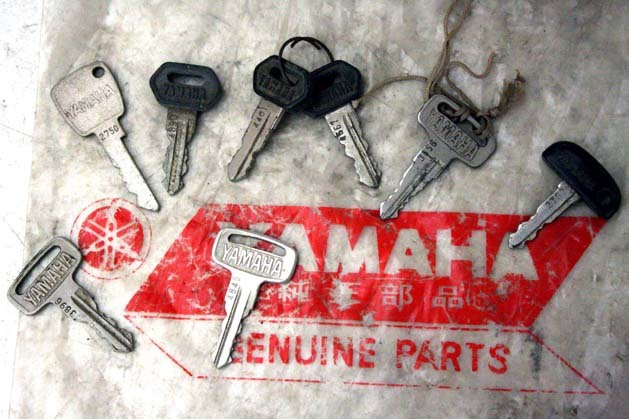 60s70sヤマハ純正鍵多数一式 検MF1AT90YA3YA5F5FS1FS50タウンメイトU5V50パッソルパッソーラCS1HT90ミニトレGT50RD50HS1AS1CT1FT1HT1FT50JT拍卖