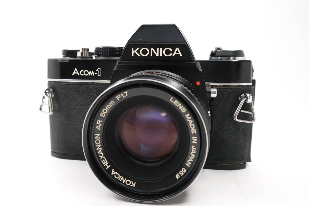 ★実用品★ コニカ KONICA ACOM-1 一眼レフ カメラ ボディ HEXANON AR 50MM F1.7 レンズ ★シャッター全速OK★ #2501-12-5-1163拍卖