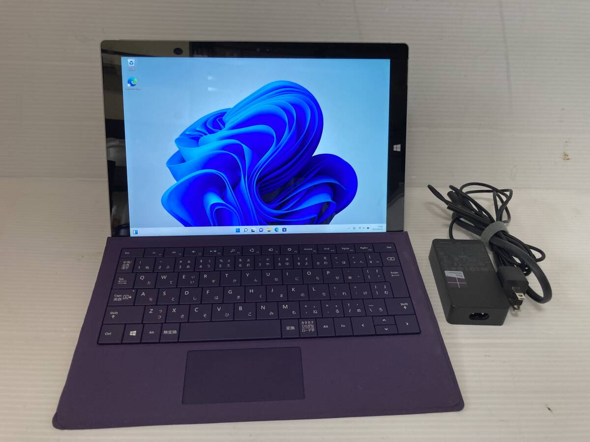 Microsoft Surface Pro 3 Core i5-4300U 4GB SSD 128GB Windows11 office タイプカバー付き拍卖