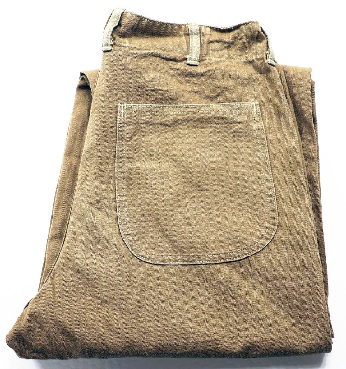 WAREHOUSE (ウエアハウス) Lot 1213 MILITARY HERRINGBONE UTILITY PANTS / ミリタリーヘリンボーン ユーティリティパンツ ODグリーン w30拍卖