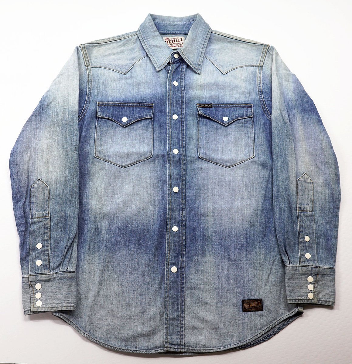 TOYS McCOY (トイズマッコイ) McHILL RANCHWEAR - DENIM WESTERN SHIRT / スティーブマックィーン デニムウエスタンシャツ TMS1712 size S拍卖