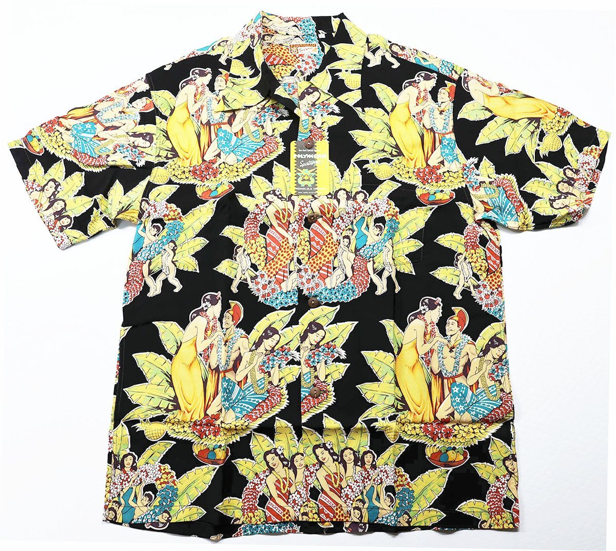 SUN SURF (サンサーフ) スペシャルエディション アロハシャツ “CELEBRATION” M32540 未使用品 ブラック size L / セレブレーション拍卖