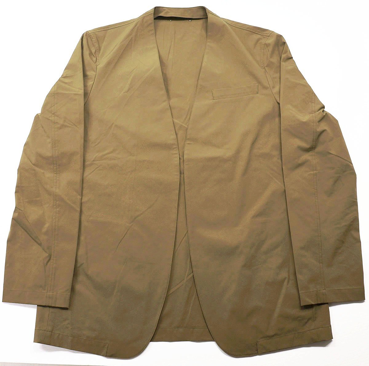 SOPHNET. (ソフネット) 24AW 2WAY STRETCH POPLIN NO COLLAR JACKET / ノーカラージャケット SOPH-242042 未使用品 KHAKI size L拍卖