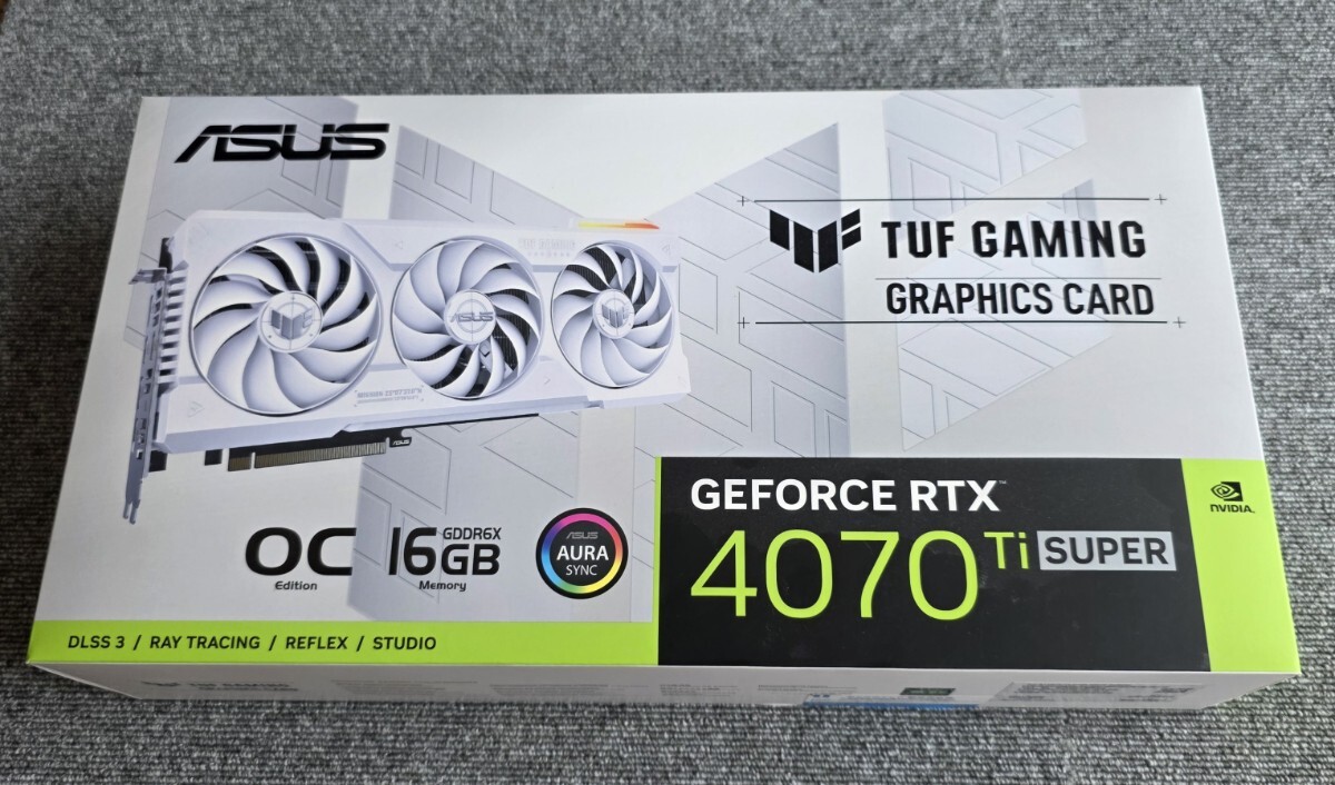ASUS TUF Gaming GeForce RTX 4070 Ti SUPER 搭載 16GB GDDR6X OC TUF-RTX4070TIS-O16G-WHITE-GAMING拍卖
