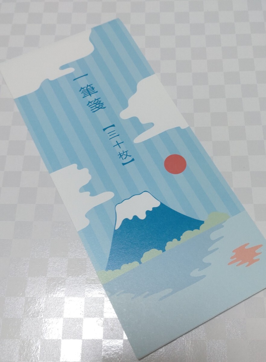 富士山柄 一筆箋 日本製 手紙 便箋 レター 薦田紙工業 27枚 komoda デザイン拍卖