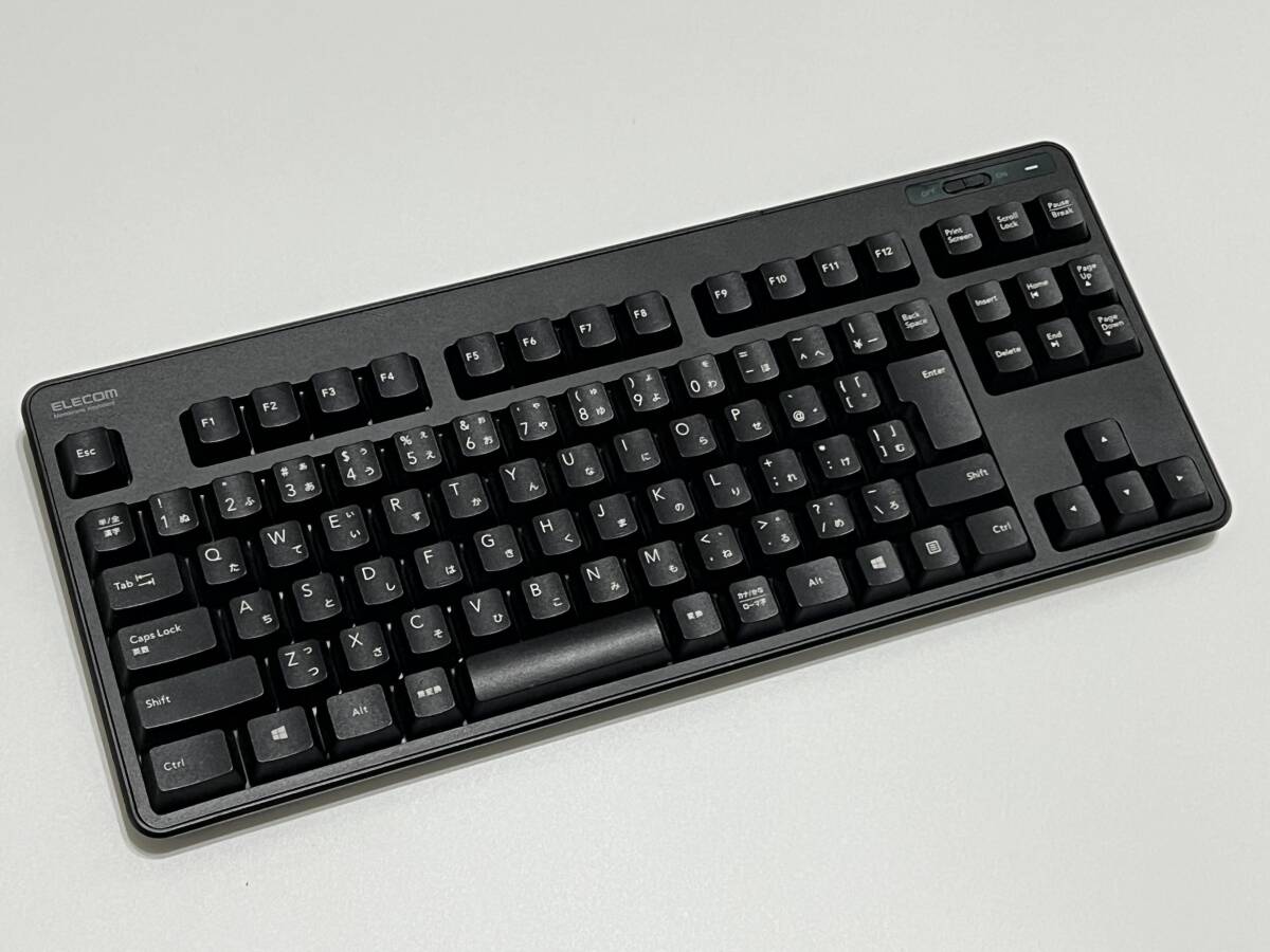 エレコム USB キーボード ワイヤレス (レシーバー付属) ブラック TK-FDM105TXBK拍卖