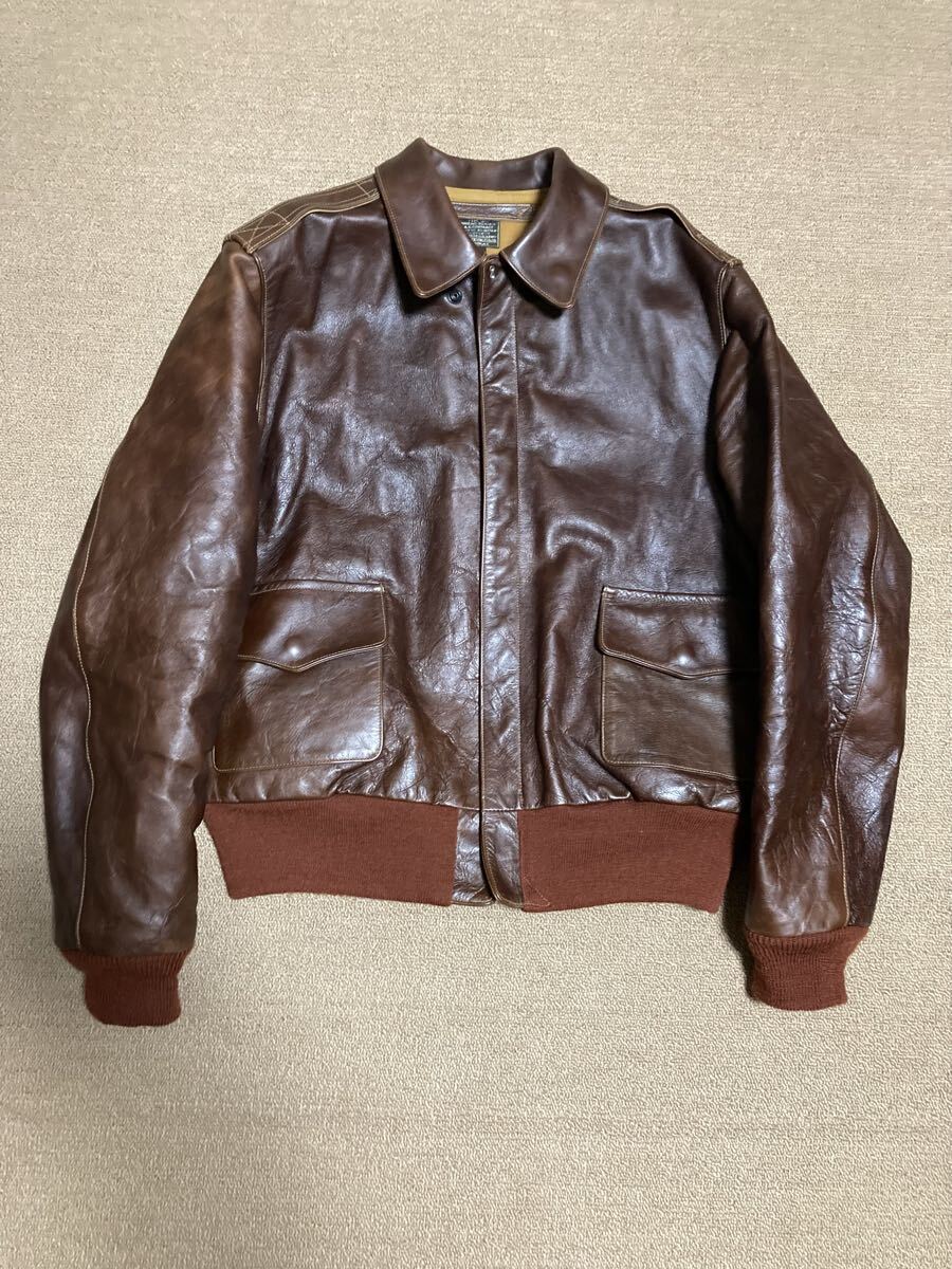 バズリクソンズ A-2 フライトジャケット 44 赤リブ拍卖