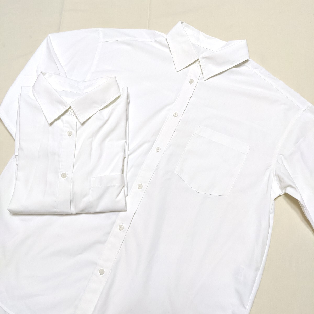 ☆FO6 GU ジーユー フォーマル レディース XL 長袖 シャツ ブラウス 2点 セット 白 無地 薄手 ゆったり 大きいサイズ拍卖