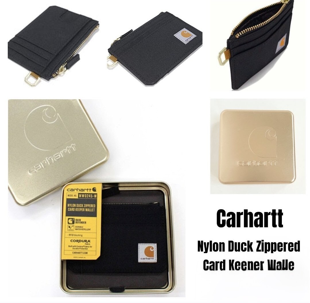 carhartt ナイロン ダック ジッパー カード キーパー/専用缶BOX付き拍卖