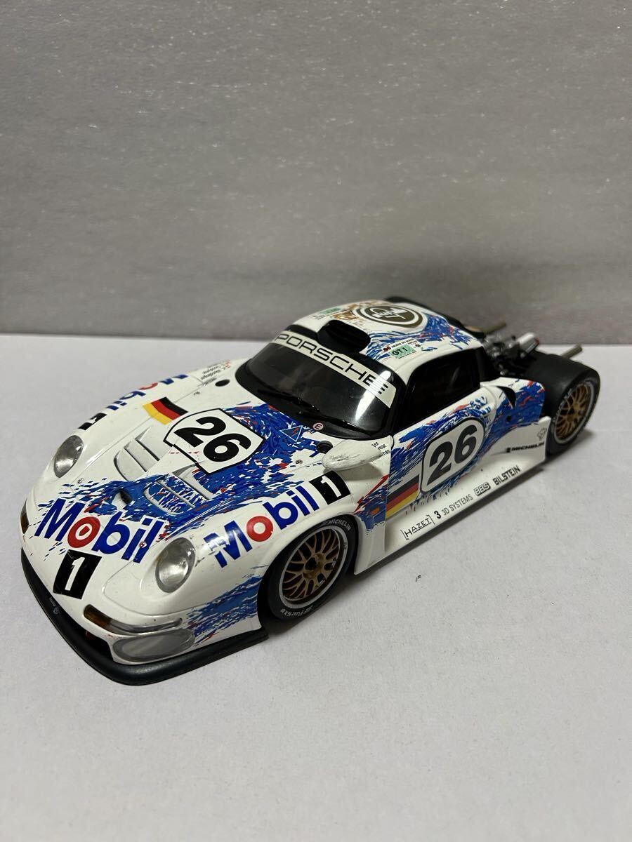 レア希少!UT MODELES!PORSCHE 911 GT1!ダイキャストミニカー!1/18スケール!ジャンク品!当時物!拍卖