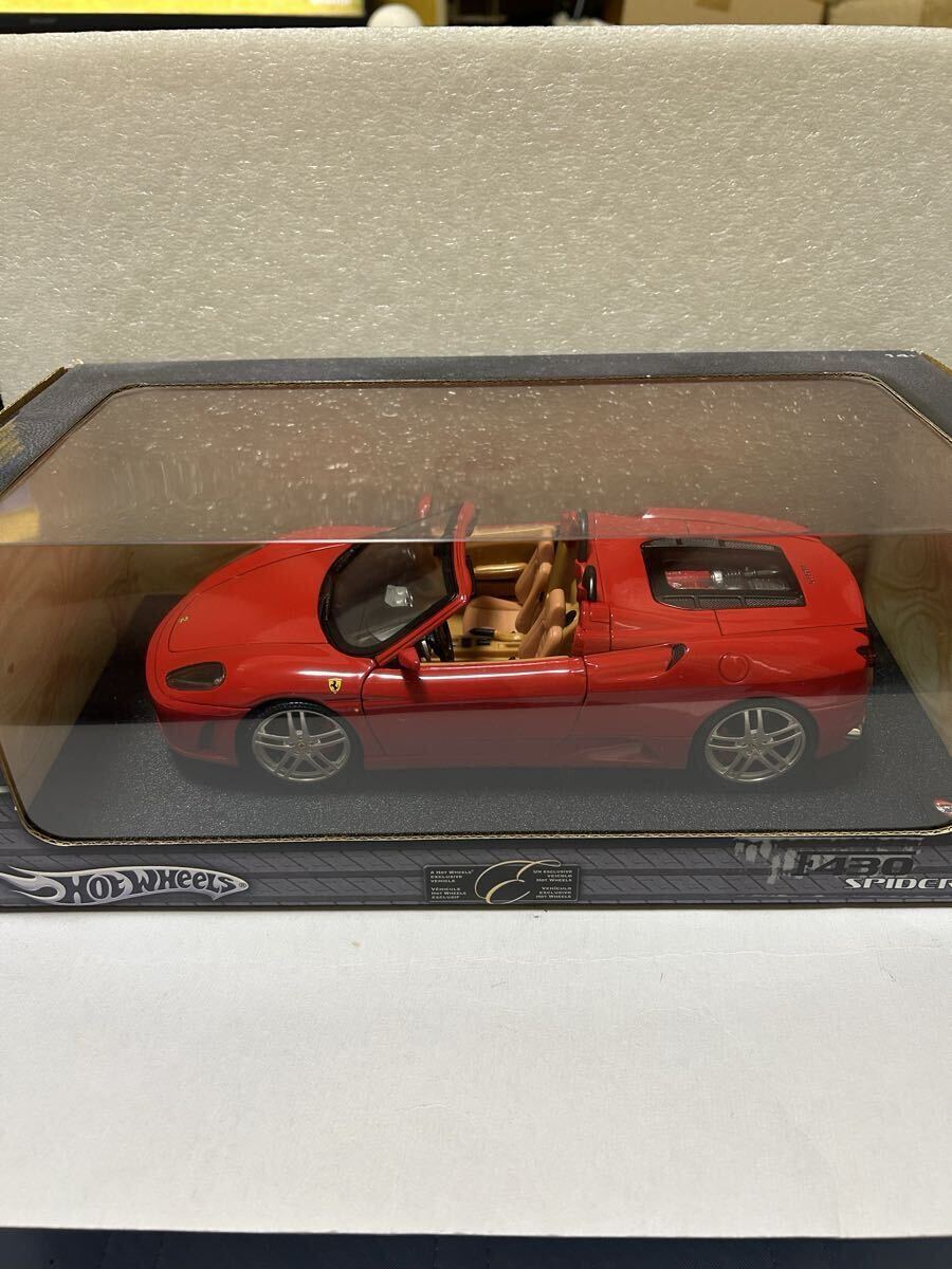 レア絶版希少!Hot WHEEL/ホットウィール !FERARRI F430 SPIDER!1/18スケール!ダイキャストミニカー!新品未使用品!当時物!拍卖