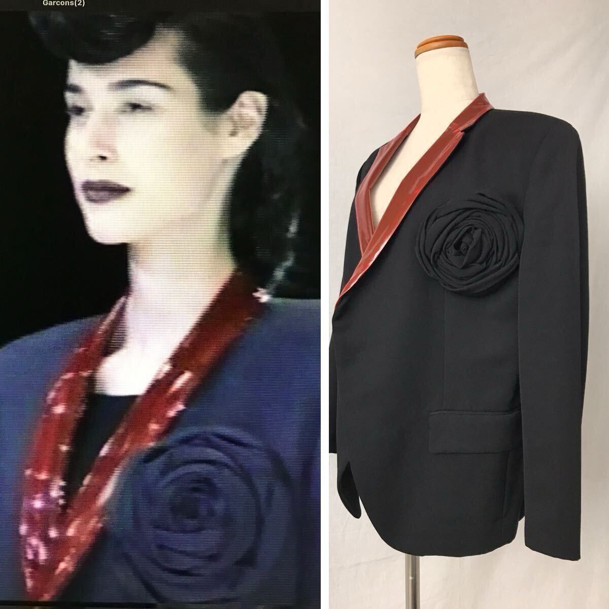 1991●薔薇セットアップ COMME des GARCONS コムデギャルソンVintageヴィンテージArchiveジュンヤワタナベ アーカイブJunya kei noir バラ拍卖