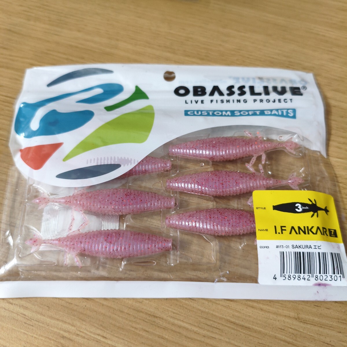 オーバスライブ 未使用品アイエフアンカー 3inch OBASSLIVE IF ANKAR桜エビ拍卖