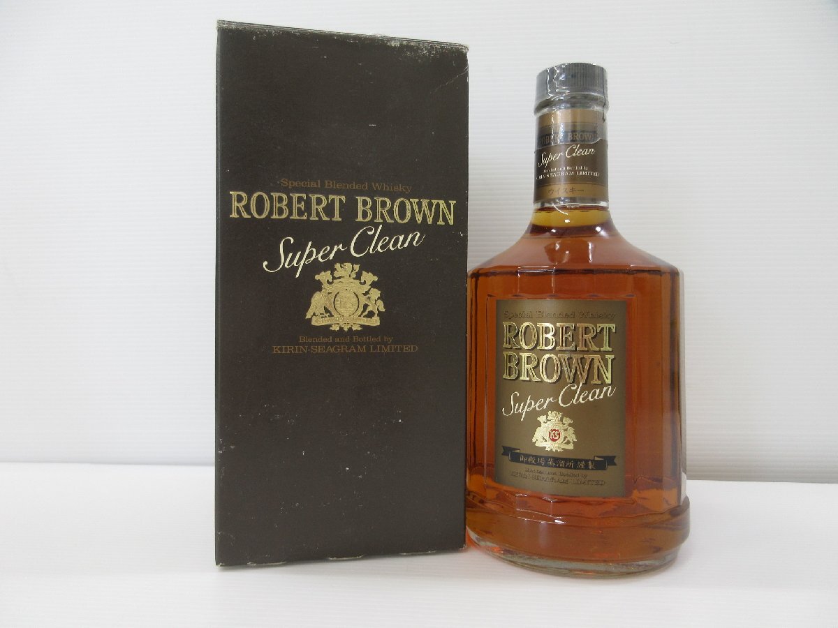 ロバートブラウン スーパークリア キリンシーグラム ROBERT BROWN 700mml 40% 国産ウイスキー 未開栓 古酒 発送先広島県限定 箱/B42697拍卖