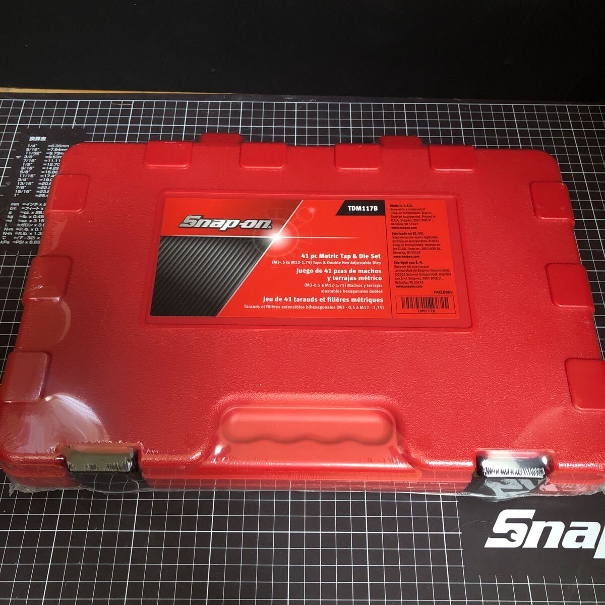 スナップオン 新型 ミリサイズ タップダイスセット 41pc TDM117B ハードケース Snap-on 新品拍卖