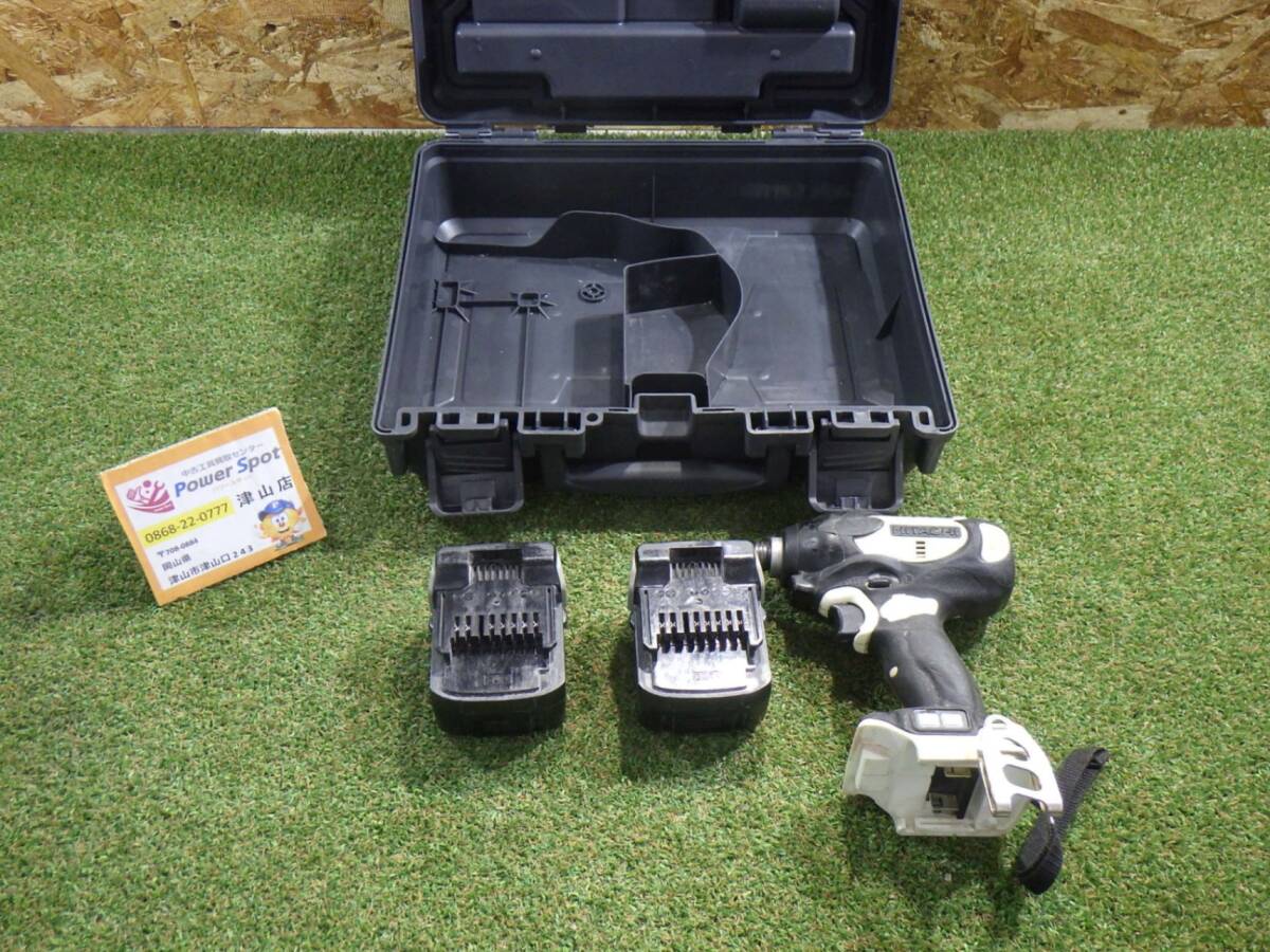 日立 インパクトドライバー WH14DBL 大工道具 内装工事 現場作業 中古品 250809拍卖