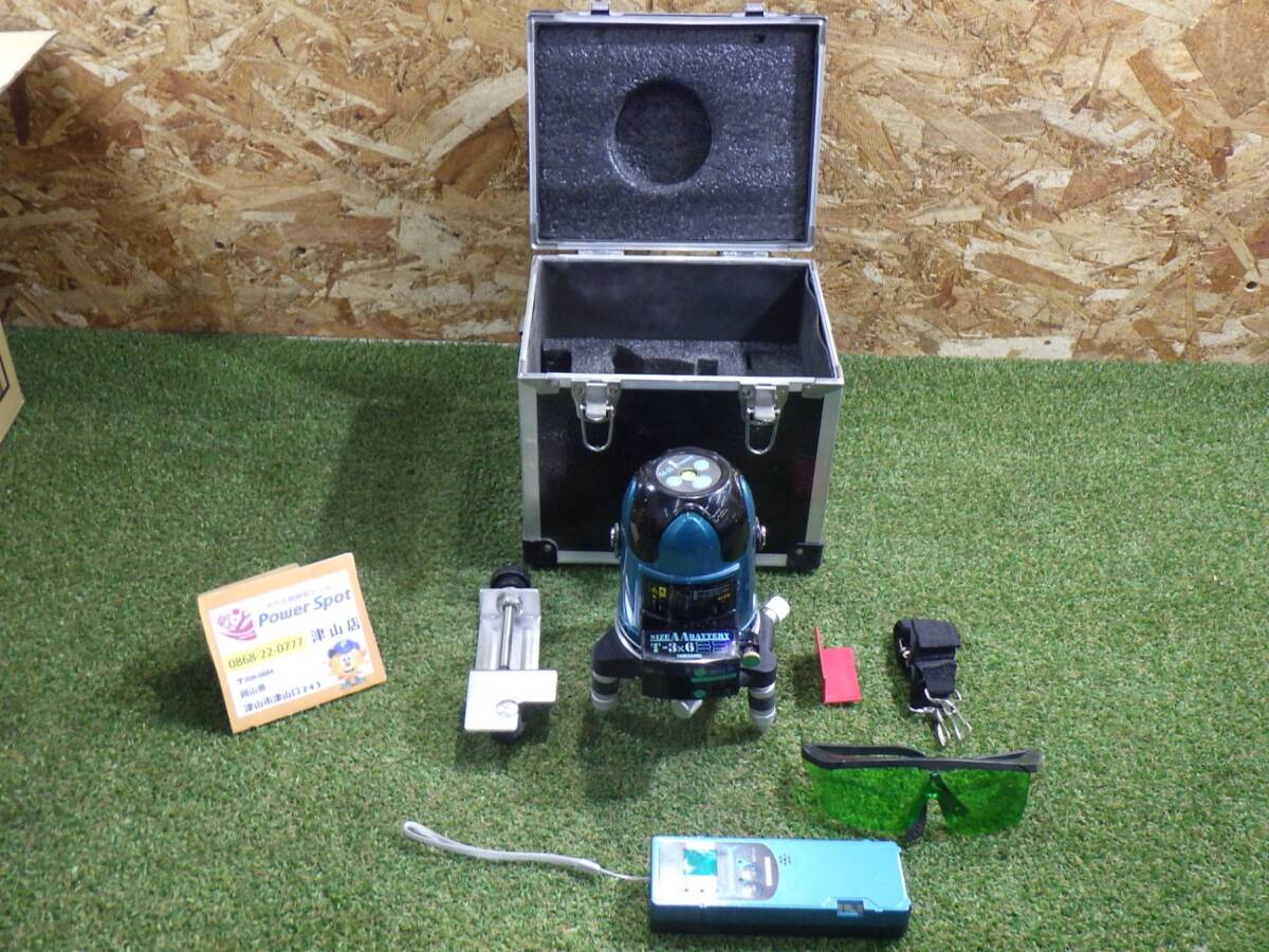 YAMASHIN グリーン エイリアン 屋内・屋外兼用 レーザー 墨出し器 GA-03 大工道具 ケース付き 中古品 250810拍卖