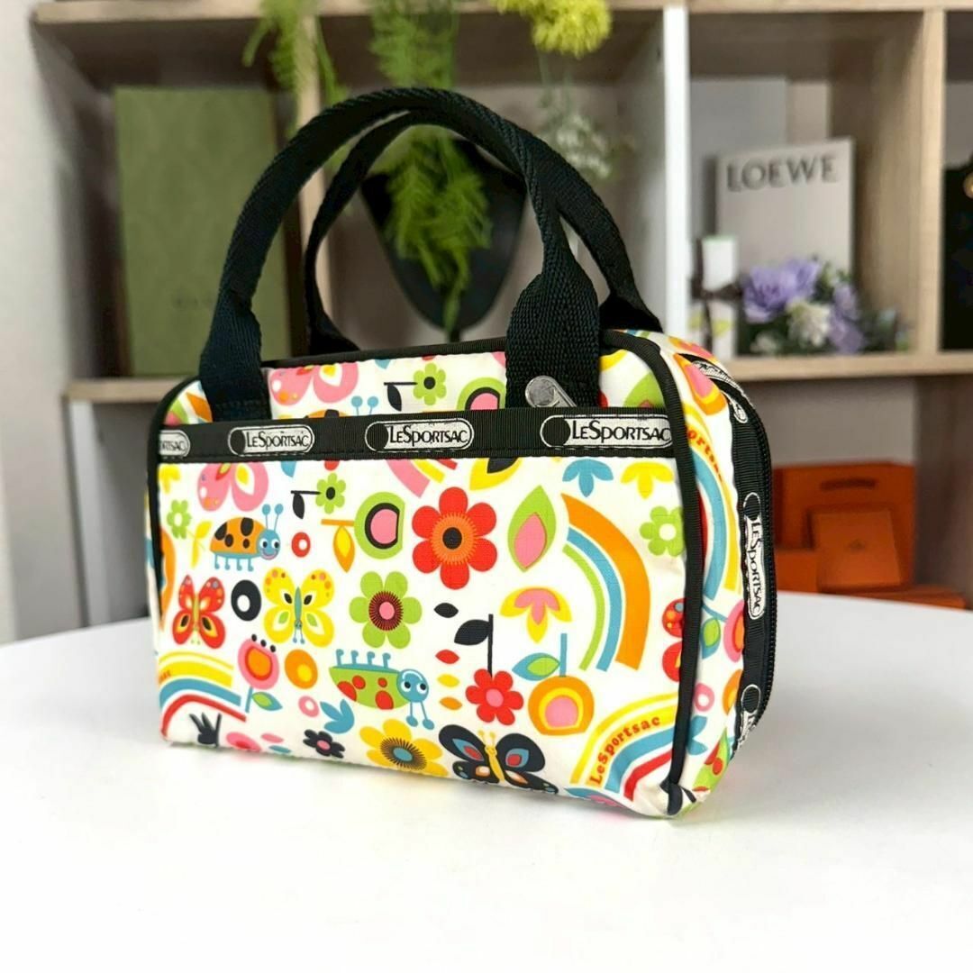 LeSportsac ミニハンドバッグ 花柄 ミニポーチ トート拍卖