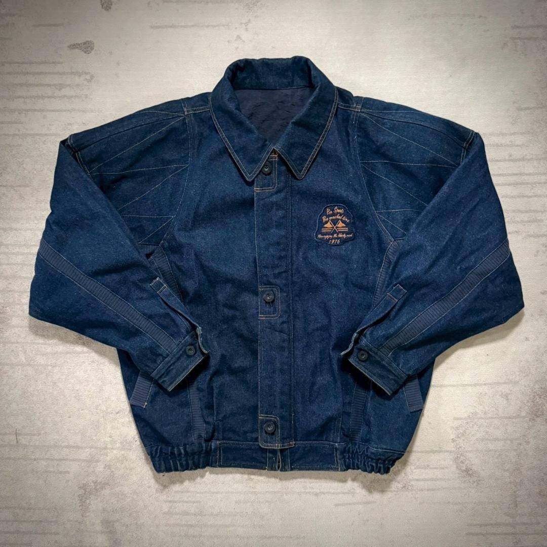 未着用 80's PLA SPORTS デニム 短丈 ボンバージャケット拍卖