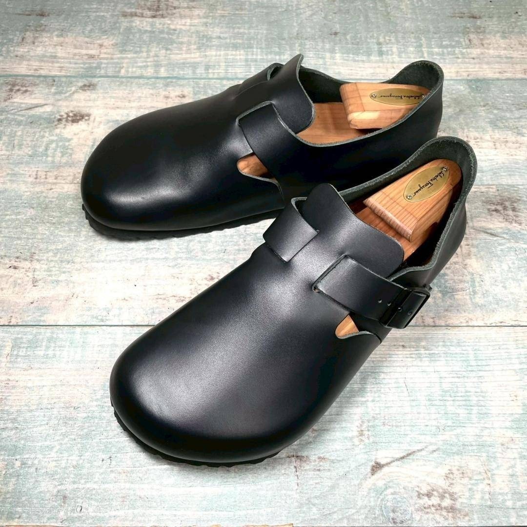 着用1回 BIRKENSTOCK ロンドン コンフォート オールブラック 26拍卖