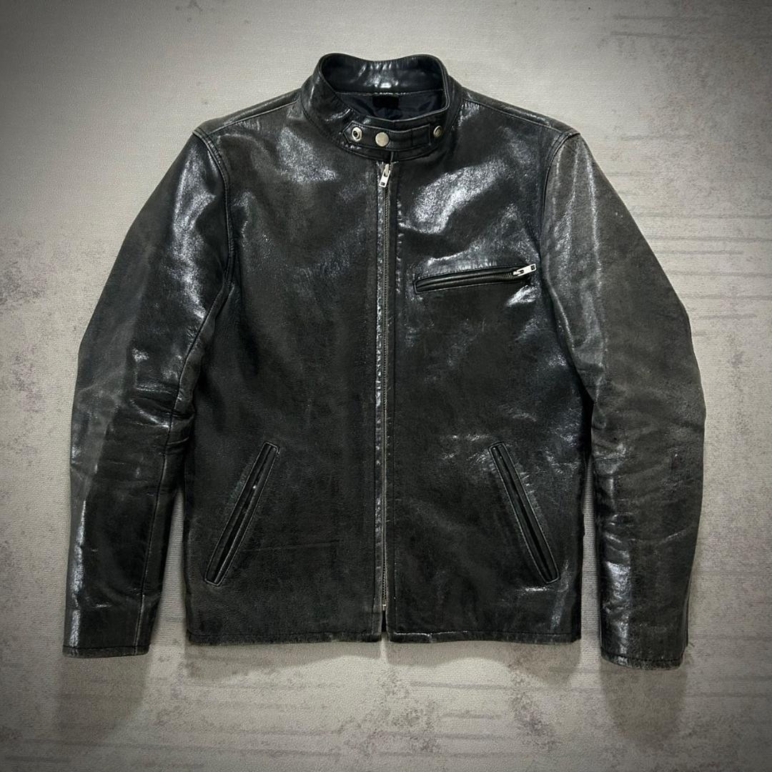 ◎90's Freedom ライダースジャケット L ゴートレザー拍卖
