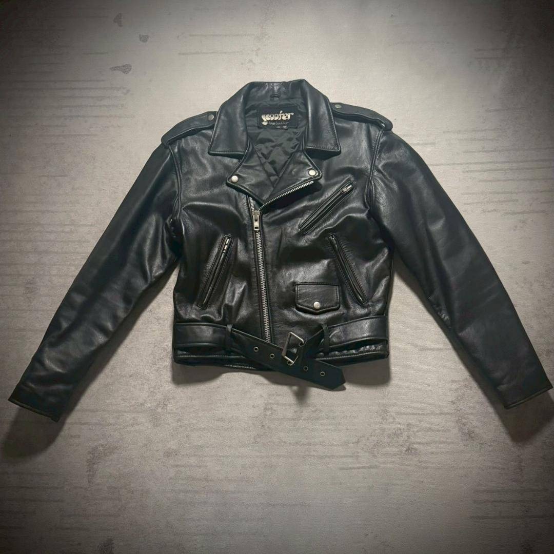 美品 90's scooter ダブル ライダース JKT レザー M拍卖