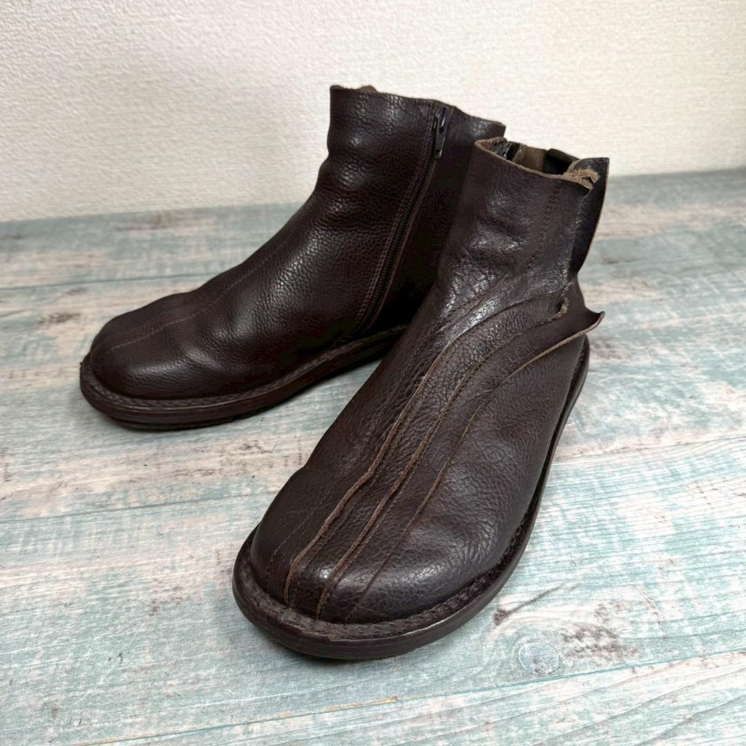 trippen サイドジップ ブーツ オールレザー拍卖