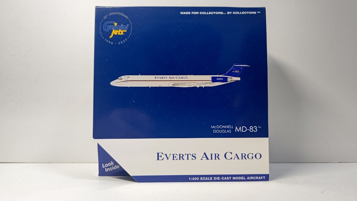 1/400 Gemini EVERTS AIR CARGO BOEING MD-83 McDONNELL DOUGLAS 貨物機拍卖